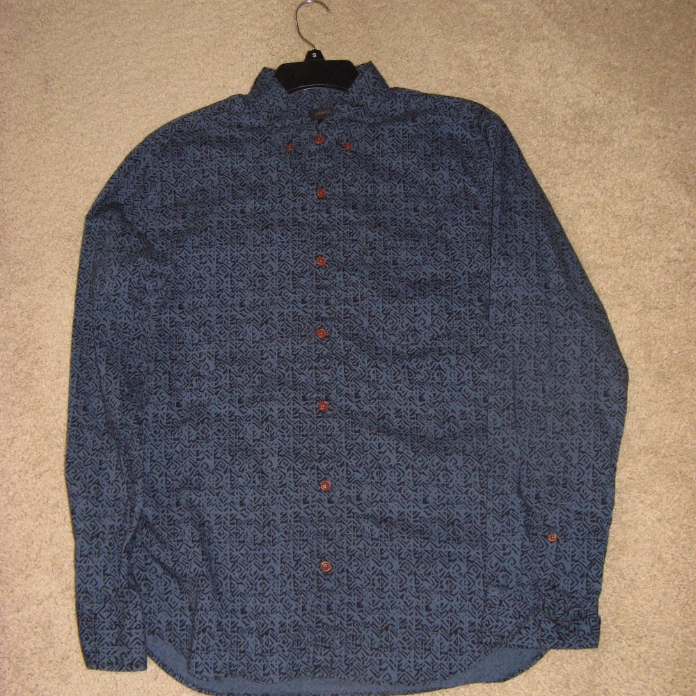 Mens J crew Med long sleeve shirt